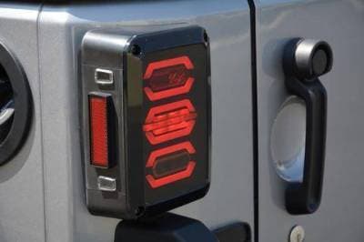 DV8 - Octagon LED Tail Light 2007-2018 Wrangler JK (TLJK-02)
