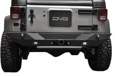 DV8 - Rear Bumper Full Length w/Lights 2007-2018 Wrangler JK (Works w/ TC-6) (RBSTTB-10)