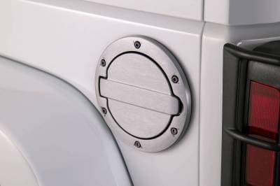 AMP Fuel Door 2007-2018 Wrangler JK Brushed Aluminum (73000-00A)