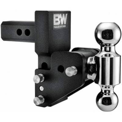 B & W Tow & Stow for GM Multi-Pro Tailgate Dual Ball 2" Hitch 2.5" Drop / 3.5" Rise Black (TS10063BMP)