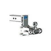 B & W Tow & Stow 8" Model Tri Ball 2.5" Hitch (Class V) 5" Drop / 5.5" Rise Chrome (TS20048C)