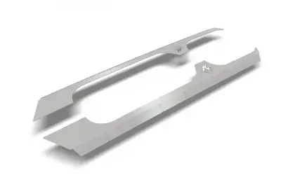 CrawlTek Rocker Body Cladding Aluminum for Jeep Wrangler JK 4 Door (CWLJK40411)