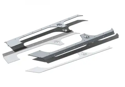 CrawlTek Rocker Body Cladding for Jeep Wrangler JK 4 Door (CWLJK40401)
