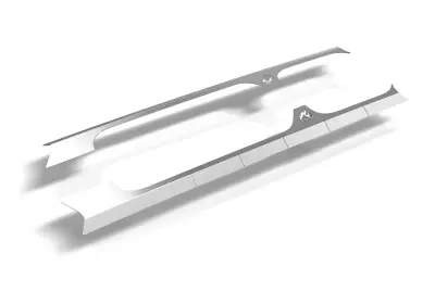 CrawlTek Rocker Body Cladding- Aluminum for Jeep Wrangler JL 4 Door (18-25) (CWLJL40411)