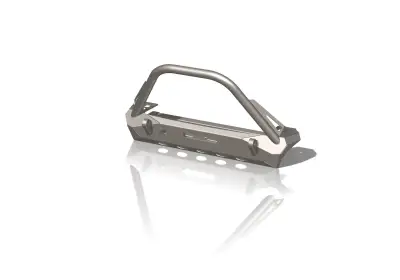 CrawlTek Pyro Stubby Front Bumper with Flat Top Stinger for Jeep Wrangler CJ/YJ/TJ (CWLTJ10121)